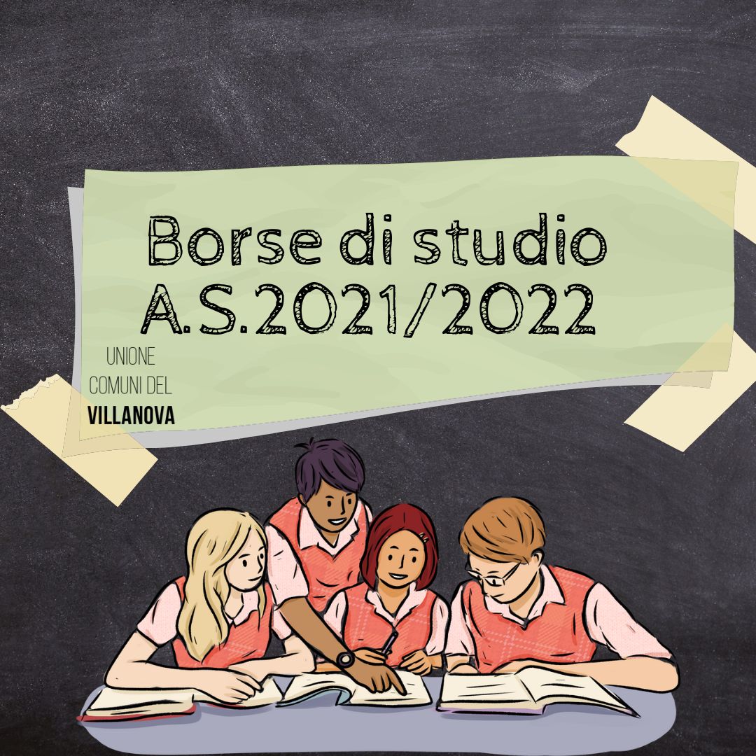 AVVISO PUBBLICO: BORSE DI STUDIO PER STUDENTI MERITEVOLI